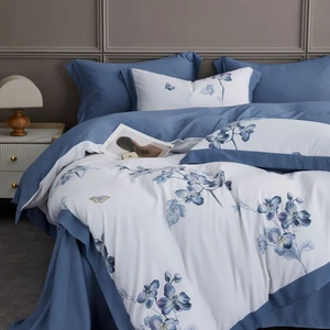 Mejoroom <b>Queen</b> <b>Sheet</b> Set with Embroidery Solid Pattern Polyester Filled Duvet Cover Knitted Bedding for Home Hotel Wholesale - Product Image 1