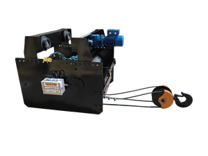 5 TON 6 MTR Heavy Duty Metal Electric Wire Rope <b>Hoist</b> Crane Trolley | IP65 Protection Industrial Lifting Equipment with Thruster - Product Image 1