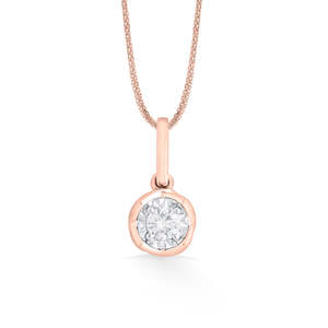 สร้อยคอจี้เพชรทรงวงกลมมูนเซอร์เคิล - Product Image 3