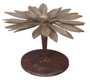 FLEUR BLEU Rouille Antique Noël Fer Décoratif Bougeoirs Stand pour La Maison Fête De Vacances De Mariage Décoration De Noël - Product Image 2