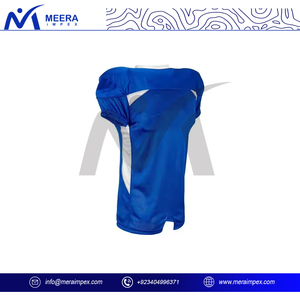 Maillot de football américain de haute qualité entièrement en coton Polyester respirant court élégant broderie imprimé Sublimation grande taille - Product Image 3