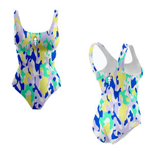 Recién llegado 2025 Sexy Lady Traje de baño de una pieza con encaje bordado estampado en 3 colores Servicio OEM Trajes de baño MOQ 2PCs - Product Image 6