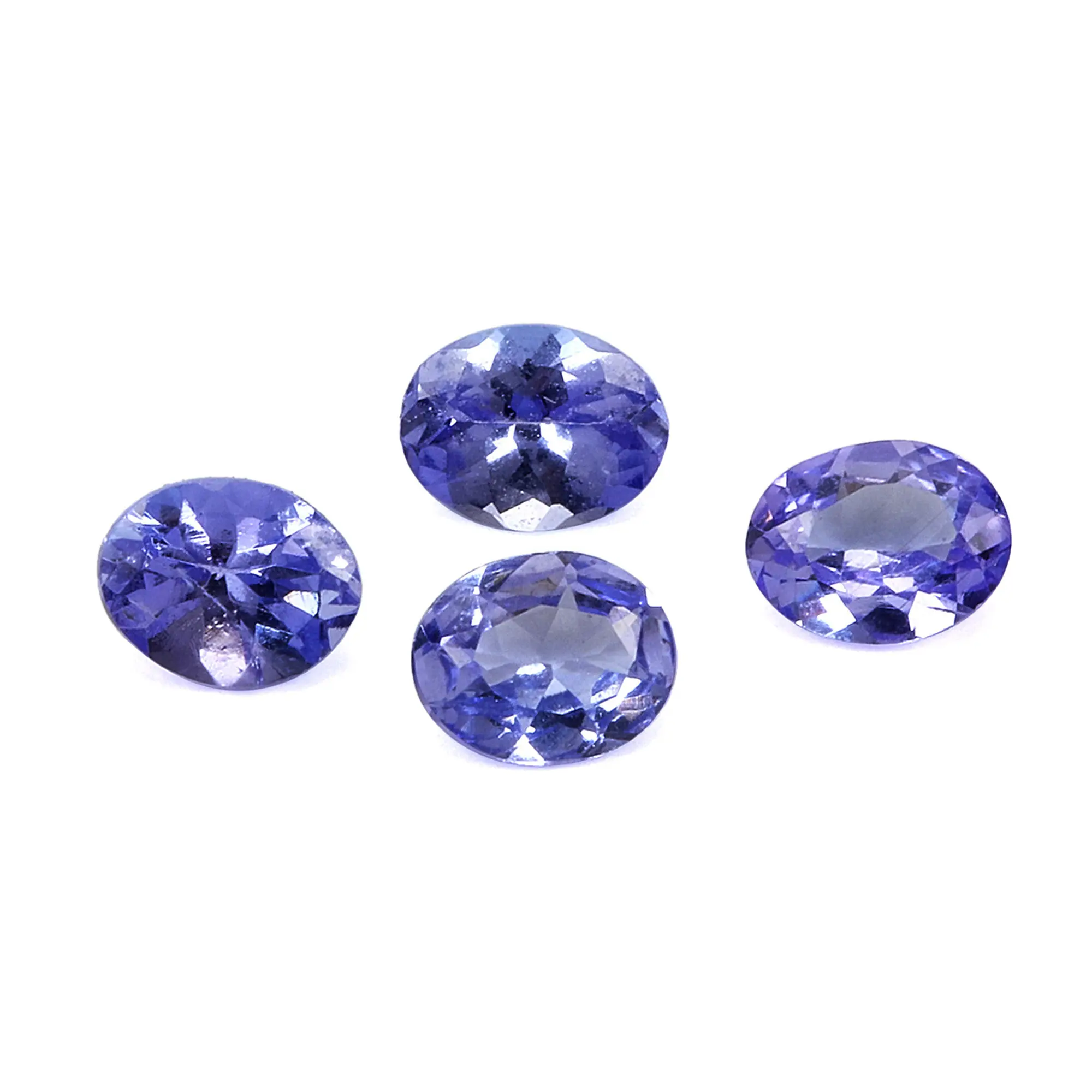 Ovaler 5x3mm natürlicher Tansanit stein Gute Qualität Kostbarer facettierter Schnitt Blauer loser Edelstein zur Herstellung von Schmuck