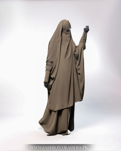 Jilbab Islamique de Haute Couture Vente en Gros Fabricant OEM Tissu de Luxe en Mélange de Polyester Taille Personnalisée - Product Image 4