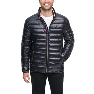 Nouvelle arrivée, veste matelassée de style streetwear, veste d'hiver chaude noire à capuche, respirante, coupe-vent, en tissu canvas - Product Image 2