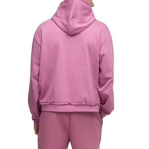 Nueva moda personalizada Sudadera con capucha para Hombres Nuevo diseño Unisex Color sólido peso pesado ropa de calle de gran tamaño sudaderas con capucha para hombres - Product Image 3