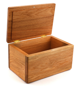 Best Choice Handcrafted Solid Wood Cremation <b>Urn</b> Box with Hinged Lid for Human or <b>Pet</b> <b>Ashes</b> Memorial Storage from Vietnam - Product Image 1