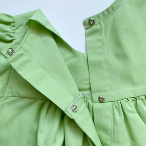 Vestido de lino suave bordado a mano para niñas, estilo informal para el primer cumpleaños de niños pequeños, OEM hecho en Vietnam - Product Image 4