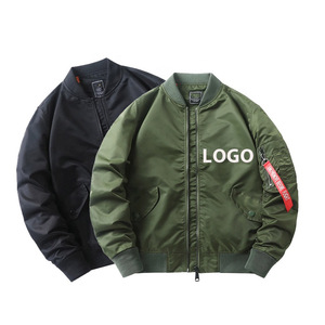 Chaquetas universitarias de hombre de Uniforme de Invierno de lana cepillada de alta calidad con logotipo personalizado, chaqueta universitaria lisa en blanco al por mayor - Product Image 1