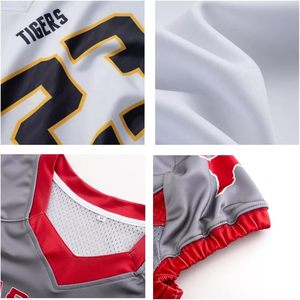 Camiseta de Fútbol Americano Sublimada Personalizada con Rayas a Cuadros, Uniforme de Sublimación para Entrenamiento y Partidos de Equipos Deportivos Profesionales - Product Image 4