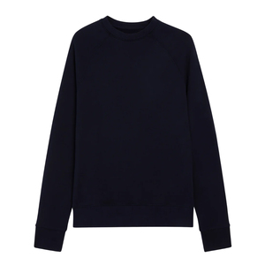 Pull lourd vierge brodé personnalisé de vêtements de rue de luxe sweat-shirt 100% coton uni épais col rond pull à capuche pour hommes - Product Image 2