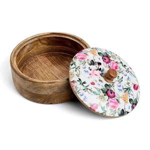Boîte de rangement en bois de grande taille pour garder les chapatis frais au meilleur prix, boîte à chapatis en bois écologique - Product Image 4