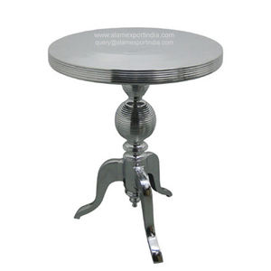 New Aluminum Table <b>Metal</b> <b>Furniture</b> Round Side Occasional Wine Lamp Table Polished Flat Surface Coffee for Living Room Office - Product Image 4