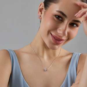 92.5 Silver Necklace with Zircon for Gift Occasions 182945 - Product Image 4