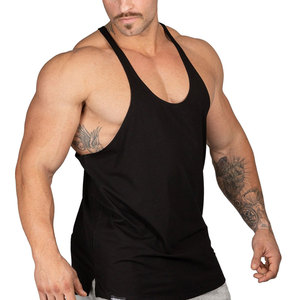 Men's Casual Fitness Sports Singlets-Custom <b>Logo</b> & Color 100% Cotton Anti-Pilling Workout Apparel - Product Image 2