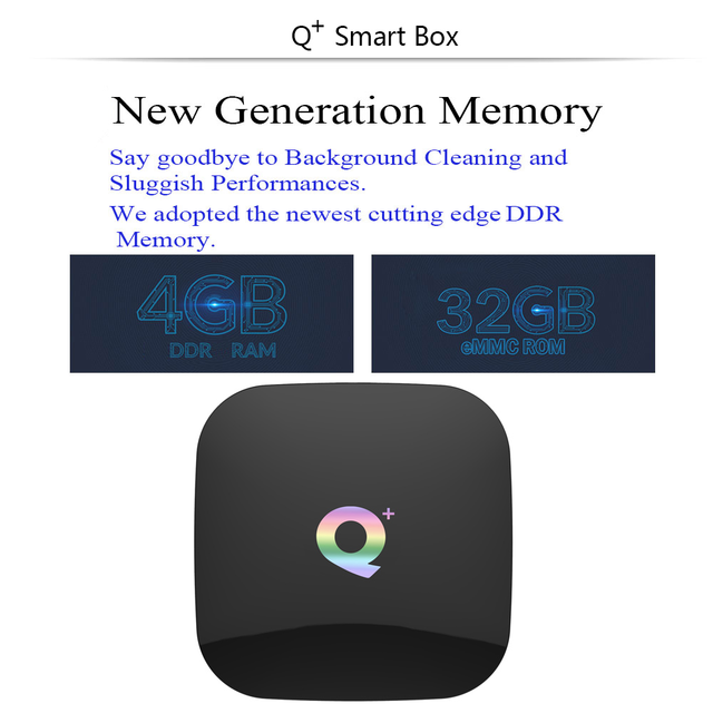 Android TV Box, Q Plus TV Box Android 10.0 with 2Go RAM 16Go ROM H616