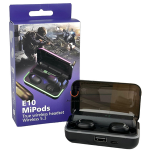 Giá Rẻ TWS E10 Tai Nghe Earbuds Không Dây LED Hiển Thị Thuyền Mini Bt <span class=keywords><strong>5.0</strong></span> Stereo Chơi Game Trong Tai Tai Tai Nghe - Product Image 5