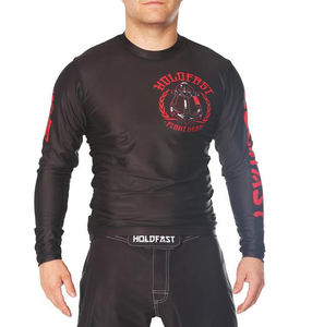 Protector de erupción de manga larga ligero de alta calidad para niños Custom UPF50 + BJJ y MMA Training Gear para niños - Product Image 1