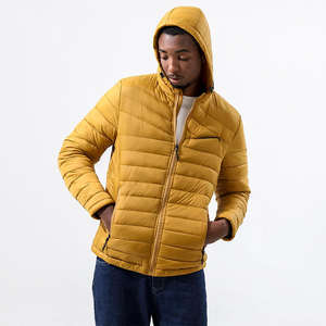 2022 Spandex/poliéster Unisex logotipo frontal de alta calidad de gran tamaño de invierno con capucha impermeable burbuja personalizada OEM chaqueta acolchada - Product Image 6