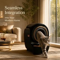 Bac à litière automatique intelligent de luxe pour chat, en ABS, démarrage à une touche, très grande capacité 81L, désodorisant électrique, autonettoyant, contrôle par application