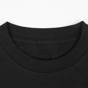 Camisetas de algodón ajustadas de peso pesado para hombre con logotipo personalizado recortado con hombro caído cuello redondo Camisetas largas de estilo informal para hombre - Product Image 4