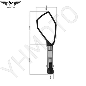Rétroviseur de moto Ruckspiegel pour YAMAHA MT07 MT09 MT-07 Kawasaki Z900 Z900RS Z800 Z1000 Half CNC - Product Image 4