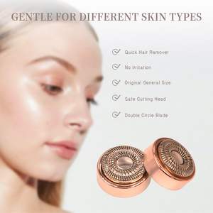 Cabezales de Repuesto para Afeitadora Eléctrica Chapados en Oro, Resistentes al Agua IPX7, Depilador Facial para Labios, Barbilla y Mejillas - Product Image 3