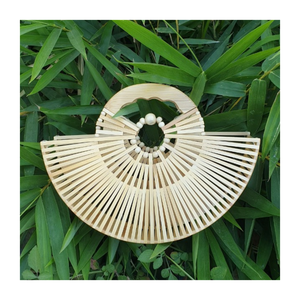 กระเป๋าไม้ไผ่ทำด้วยมือแฟชั่นฤดูร้อน-กระเป๋าเนื้อไม้ไผ่สำหรับร้านค้าปลีกตลาดส่งออกและสไตล์สบายๆ - Product Image 1