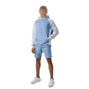 Survêtement thermique surdimensionné polyvalent pour hommes, style à blocs de couleurs, avec broderie de logo personnalisée, grande taille personnalisable - Product Image 3