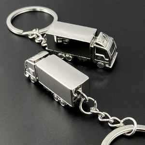 Llavero Promocional con Logotipo Personalizado, Modelo de Camión, Mini Coche 3D, Llavero de Aleación de Zinc Metálico con Forma de Coche, Llavero de Camión - Product Image 3