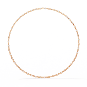 สร้อยคอเพชรเม็ดกลมสีเหลืองทอง14K สำหรับผู้หญิงใส่ในห้องปาร์ตี้ได้รับการรับรอง IGI สไตล์คลาสสิก - Product Image 4