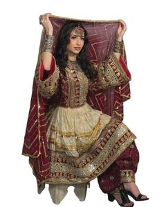 Vestidos Afganos con Apliques Bordados Vintage, Tallas Personalizadas, Novedad 2025, Lavables y Ecológicos, Vestidos de Encaje Kuchi Pakistaníes - Product Image 1