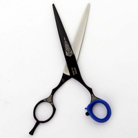 MACLURA Salon de beauté professionnel ciseaux de coupe de cheveux 5.5 6 pouces 4Cr13 lame en acier inoxydable vis réglable rasoir bord caoutchouc