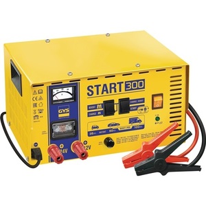Chargeur de batterie GYS START 300 pour systèmes électriques automobiles 12/24V, fonction de surtension 12V 10-23A 24V 8-17A - Product Image 1