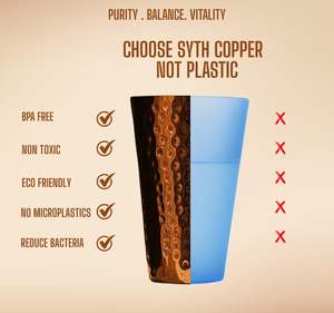 Motif martelé de gobelet en cuivre parfait pour une expérience de boisson pure et un goût naturel - Product Image 2