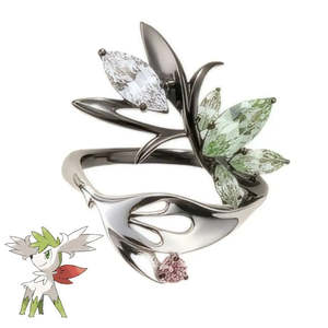 Bague en argent Pokémon Shaymin pour offrir en cadeau - Product Image 1