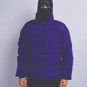 Chaqueta acolchada de invierno para hombre personalizada al por mayor, chaquetas de burbujas transpirables de secado rápido, nailon de alta calidad, poliéster, grosor largo y fino - Product Image 4