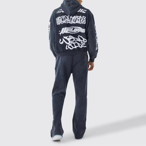 Chándales Deportivos de Invierno de la Mejor Calidad 2025, Logotipo Personalizado, Felpa Técnica, Algodón, Chándal de Entrenamiento para Hombre, Proceso Impex - Product Image 5