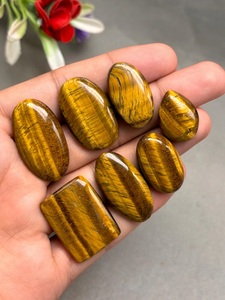 Oeil de tigre personnalisable de haute qualité pierre précieuse jaune naturel taille personnalisée disponible et cabochon forme coupée - Product Image 4