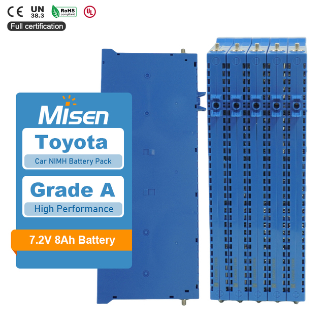 Hybrid Auto OEM-Fit Car 6.5Ah 8Ah Replacement  Prismatic 7.2V Nimh Battery Cells for Toyota Prius Gen 1 2 Noah Aqua Auris