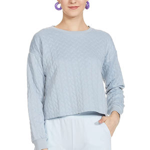 Sweat-shirt ras du cou personnalisé de haute qualité pour femmes Logo imprimé polaire Nouveau look Vente en gros d'hiver OEM ODM entretenu - Product Image 1