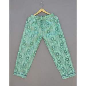 Indian Handmade Women's Pajamas <b>Set</b> Comfortable Cotton Hand Block Print <b>Sexy</b> Sleepwear for Summer - Product Image 5