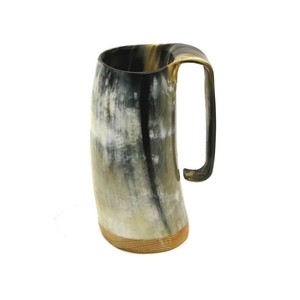 Taza de cuerno de búfalo de lujo Estilo de moda para té Ligero y pulido para artesanías naturales de Navidad - Product Image 1