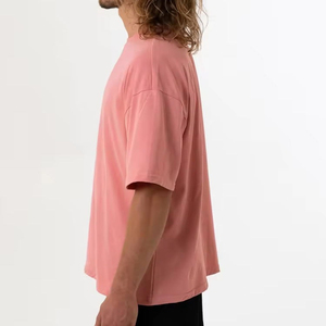 Design haut de gamme prix de gros t-shirt personnalisé hommes vêtements de rue blanc haut court t-shirt poids lourd coton Boxy Fit t-shirt - Product Image 1