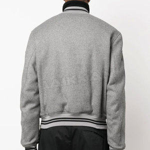 Chaqueta Deportiva Personalizada de Lana, Corte Ajustado, con Cuello Alto, Secado Rápido, Transpirable, Mangas Completas, Cómoda para Invierno - Product Image 4