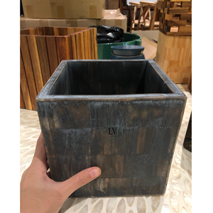 Joli style de haute qualité carré en bois extérieur surélevé jardin lit légume fleur planteur Pot fabriqué au Vietnam - Product Image 3