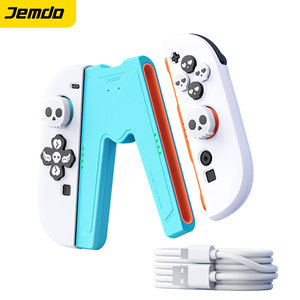 Jemdo ที่ชาร์จรูปตัววีสำหรับ <span class=keywords><strong>Nintendo</strong></span> สำหรับ <span class=keywords><strong>SWITCH</strong></span> NS 2 joycon ที่ชาร์จ<span class=keywords><strong>แบ</strong></span><span class=keywords><strong>ต</strong></span>เตอรี่รุ่น OLED พร้อมแบตเตอรี่รวม - Product Image 1