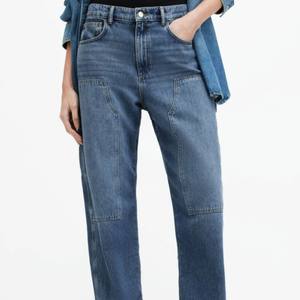 กางเกงยีนส์เดนิม โพลีเอสเตอร์/คอตตอน เป็นมิตรกับสิ่งแวดล้อม ทรงตรงสไตล์วินเทจ ราคาถูก ขายส่ง รับผลิตตามแบบ (OEM) คุณภาพส่งออก - Product Image 3