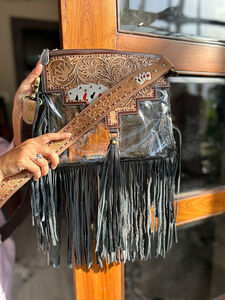 กระเป๋าหนังขอบสนามทำด้วยมือสไตล์ตะวันตกใหม่กระเป๋าใส่บัตรเอทีเอ็มมีสไตล์พร้อมอุปกรณ์ทำงานน่ารัก - Product Image 2