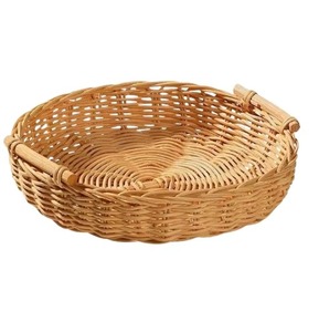 <b>Basket</b> with Curved Handle Handmade Woven Rattan <b>Basket</b> for Fruits Snacks Laundry <b>Toys</b> Kitchen Tabletop Home Organization - Product Image 6